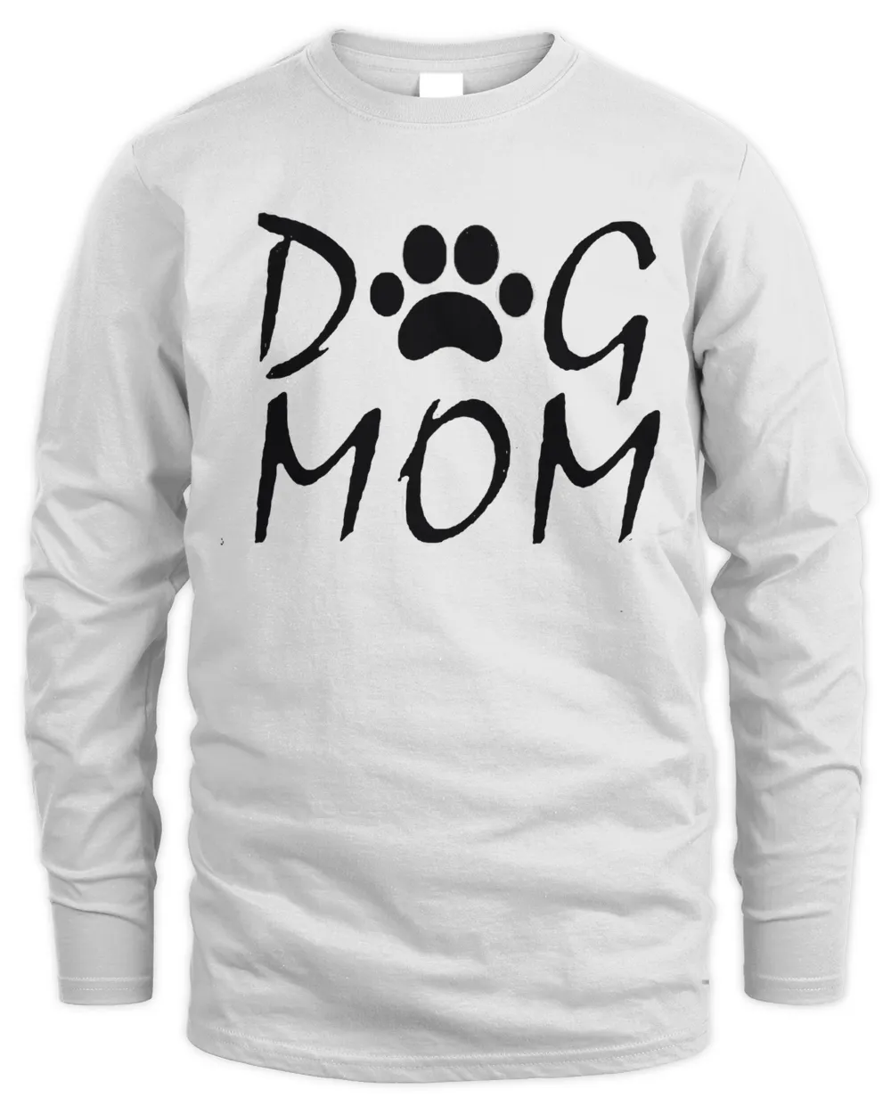 dog mom sweatshirts Men's Long Sleeved T-Shirt white s