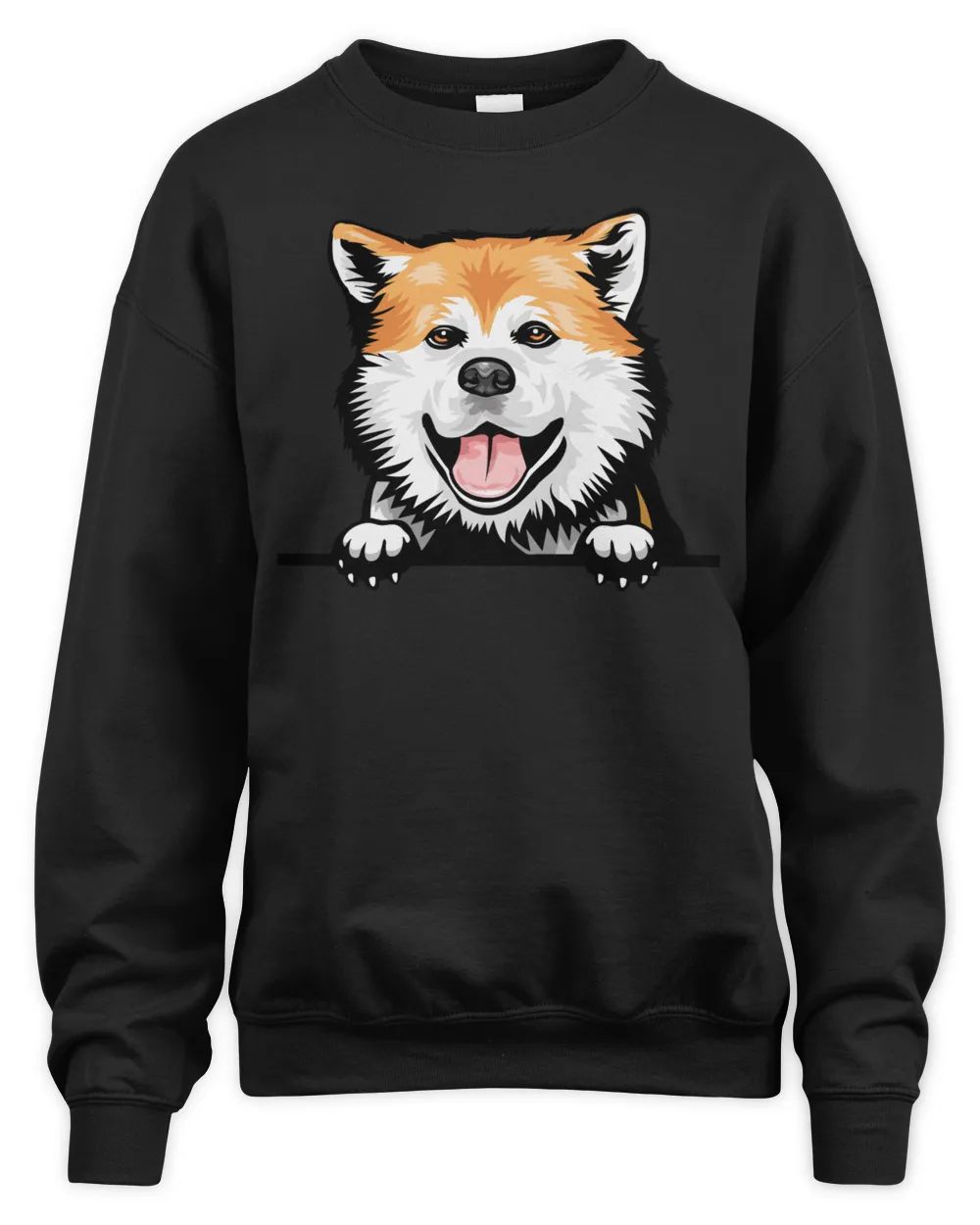 Animal Dog Akita Unisex Sweatshirt black s