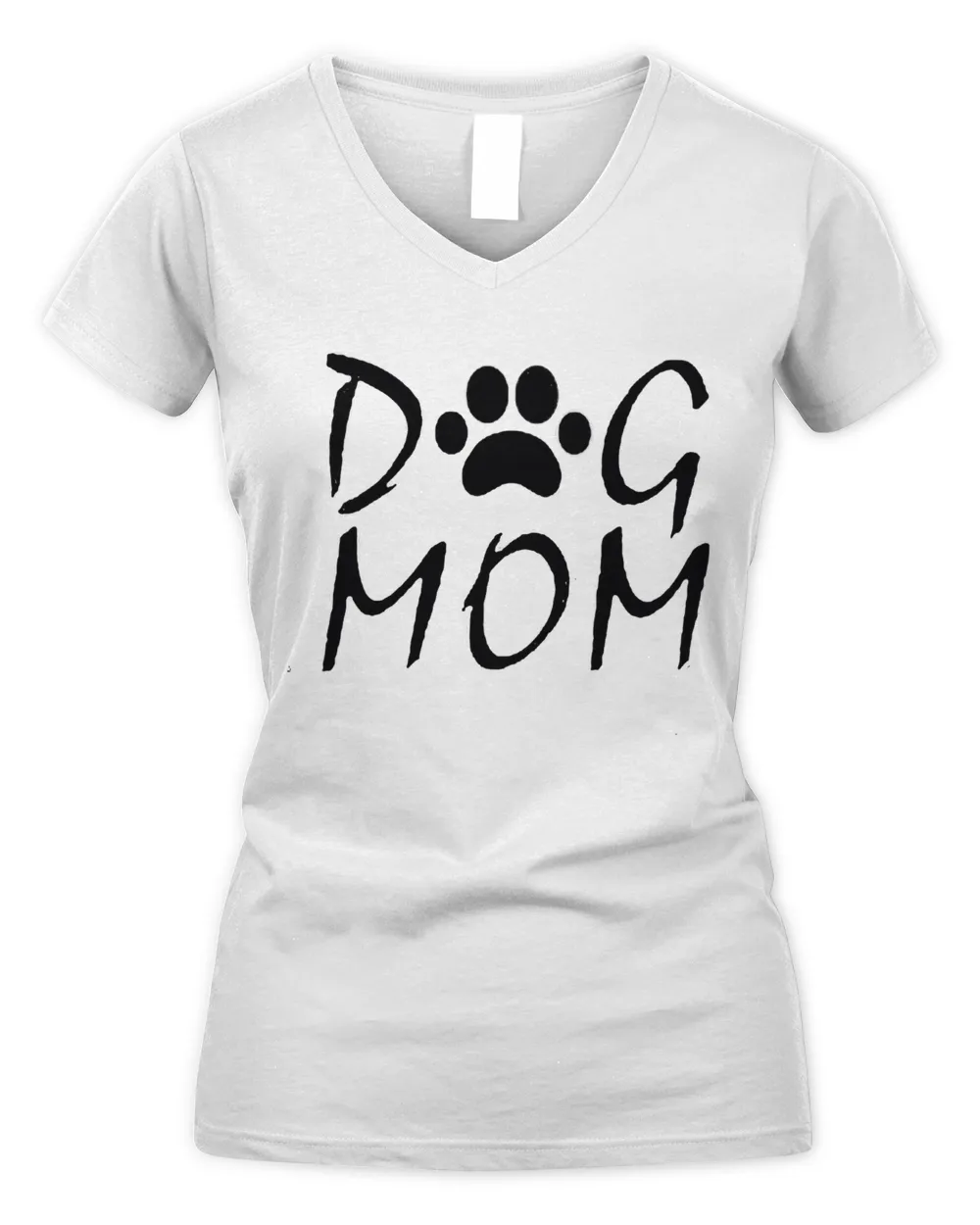 dog mom sweatshirts Women's V-Neck T-Shirt white s