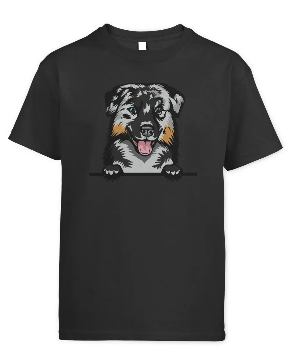 Animal Dog Australian Shepherd Kids Standard T-Shirt black xs