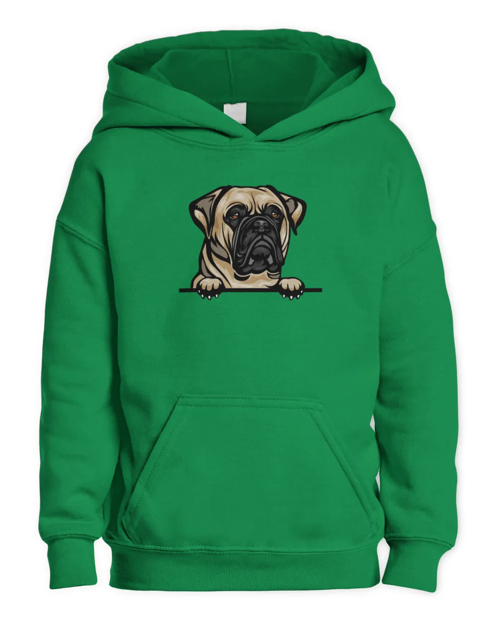 Animal Dog Bull Mastiff Shirt Kids Pullover Hoodie irish-green xs