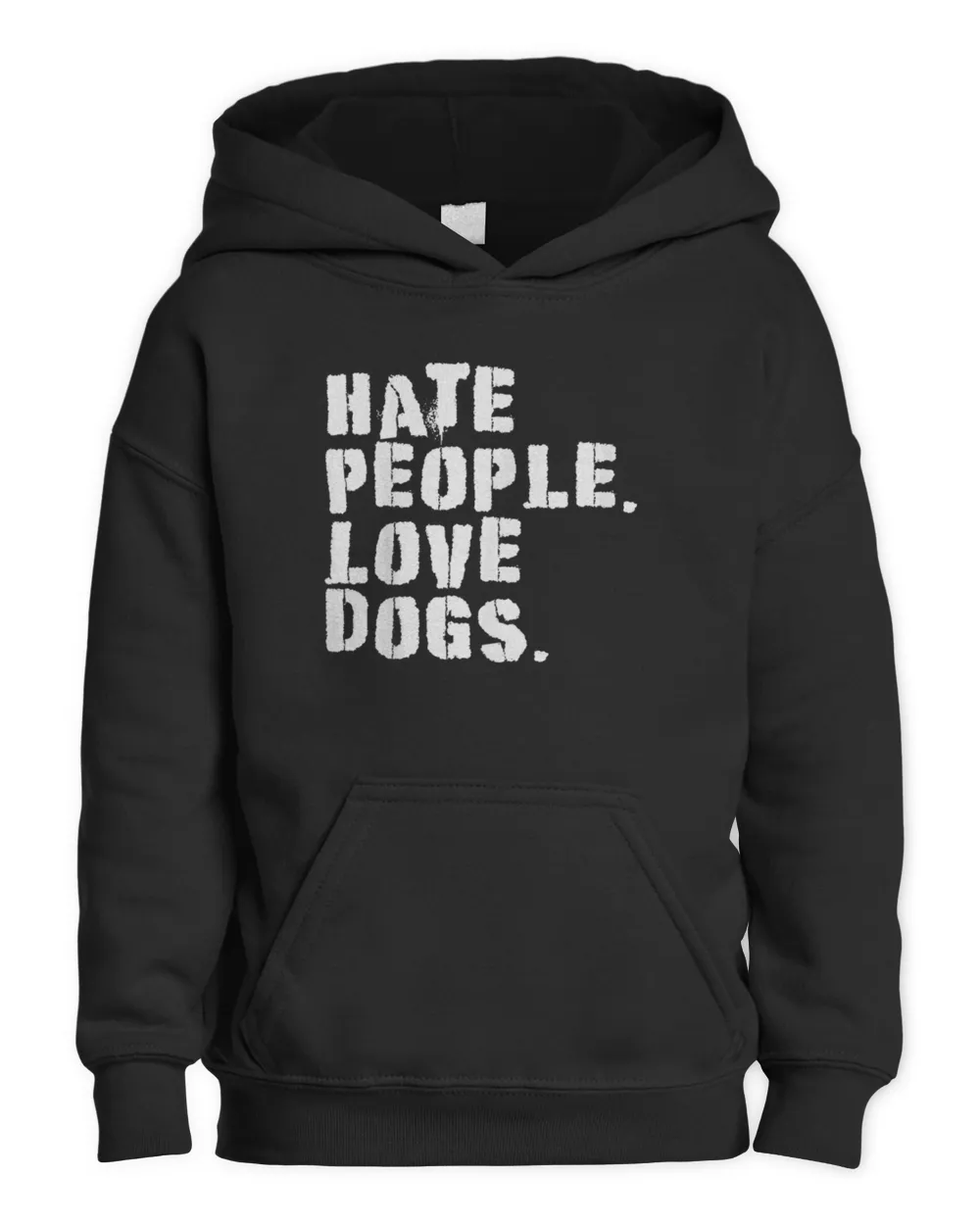 Funny Hate People. Love Dogs - Dog Owners T-Shirt Kids Pullover Hoodie black xs