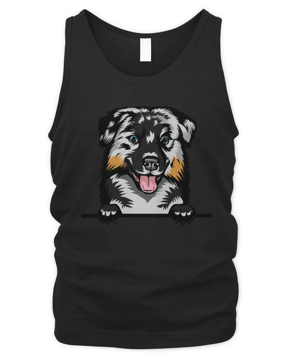 Animal Dog Australian Shepherd Men's Tank Top black s