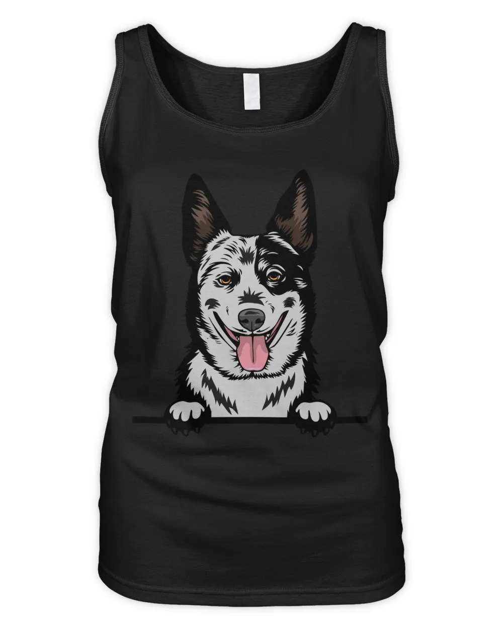 Animal Dog Australian Cattle Women's Tank Top black s