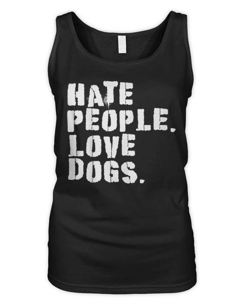Funny Hate People. Love Dogs - Dog Owners T-Shirt Women's Tank Top black s