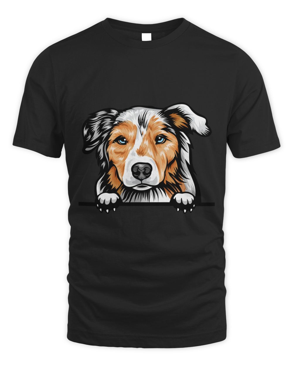 Animal Dog Australian Shepherd shirt Unisex Standard T-Shirt black s