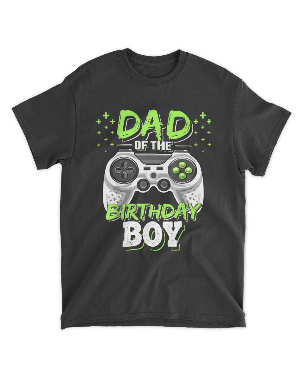 Mens Dad of the Birthday Boy Matching Video Gamer Birthday Party T-Shirt Unisex Standard T-Shirt black s