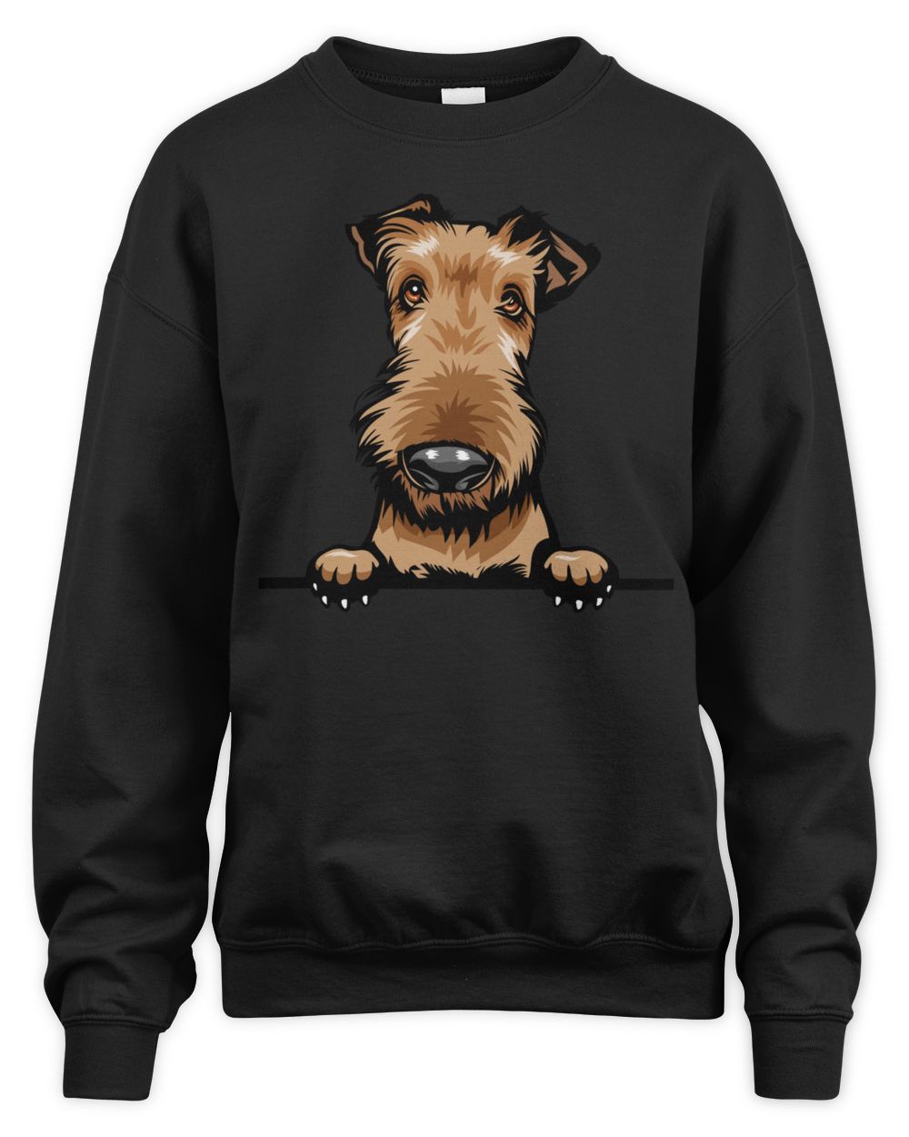 Animal Dog Airedale Unisex Sweatshirt black s