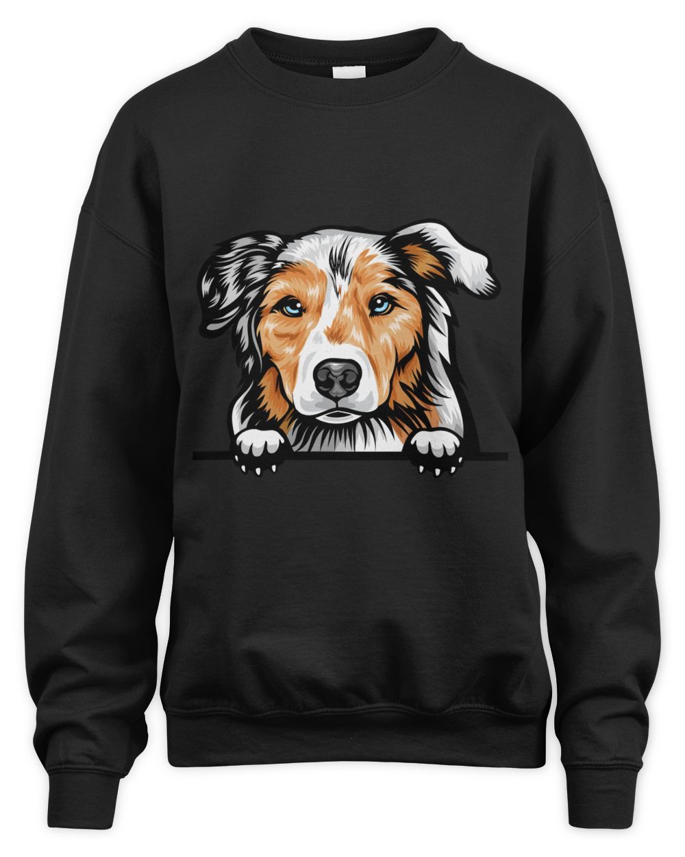 Animal Dog Australian Shepherd shirt Unisex Sweatshirt black s