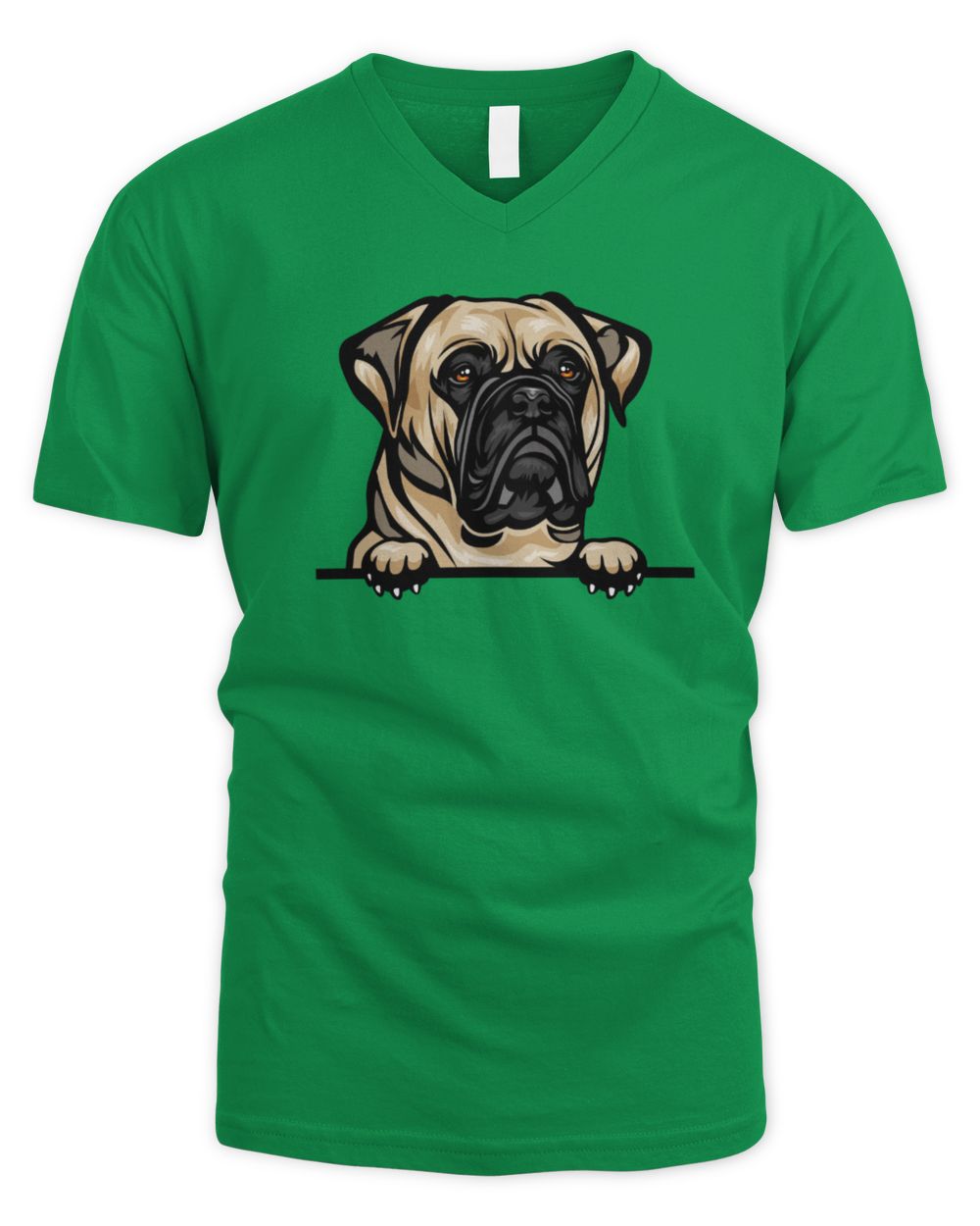 Animal Dog Bull Mastiff Shirt Men's V-Neck T-Shirt irish-green s