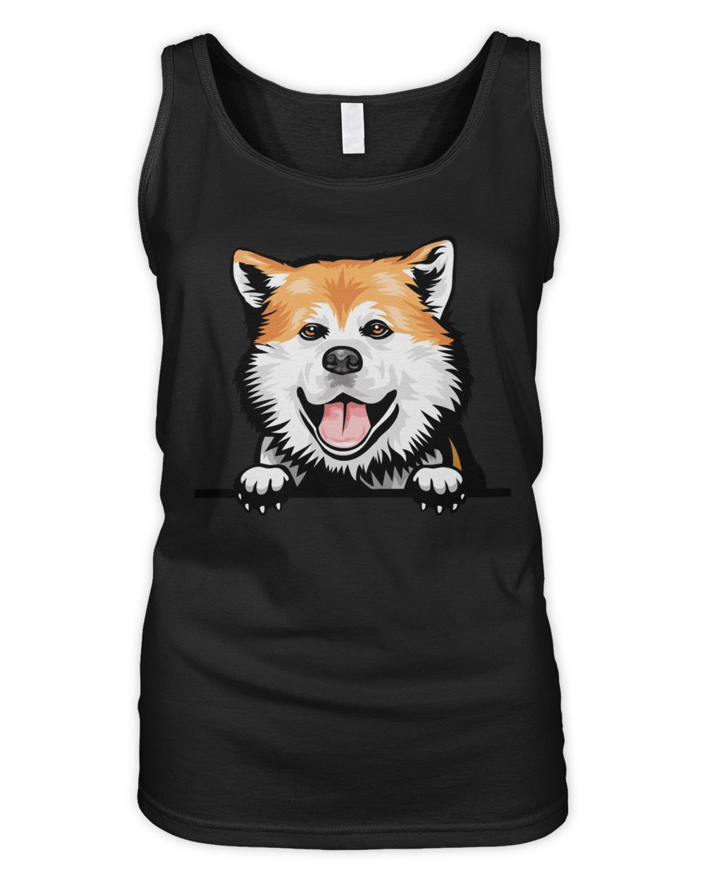 Animal Dog Akita Women's Tank Top black s