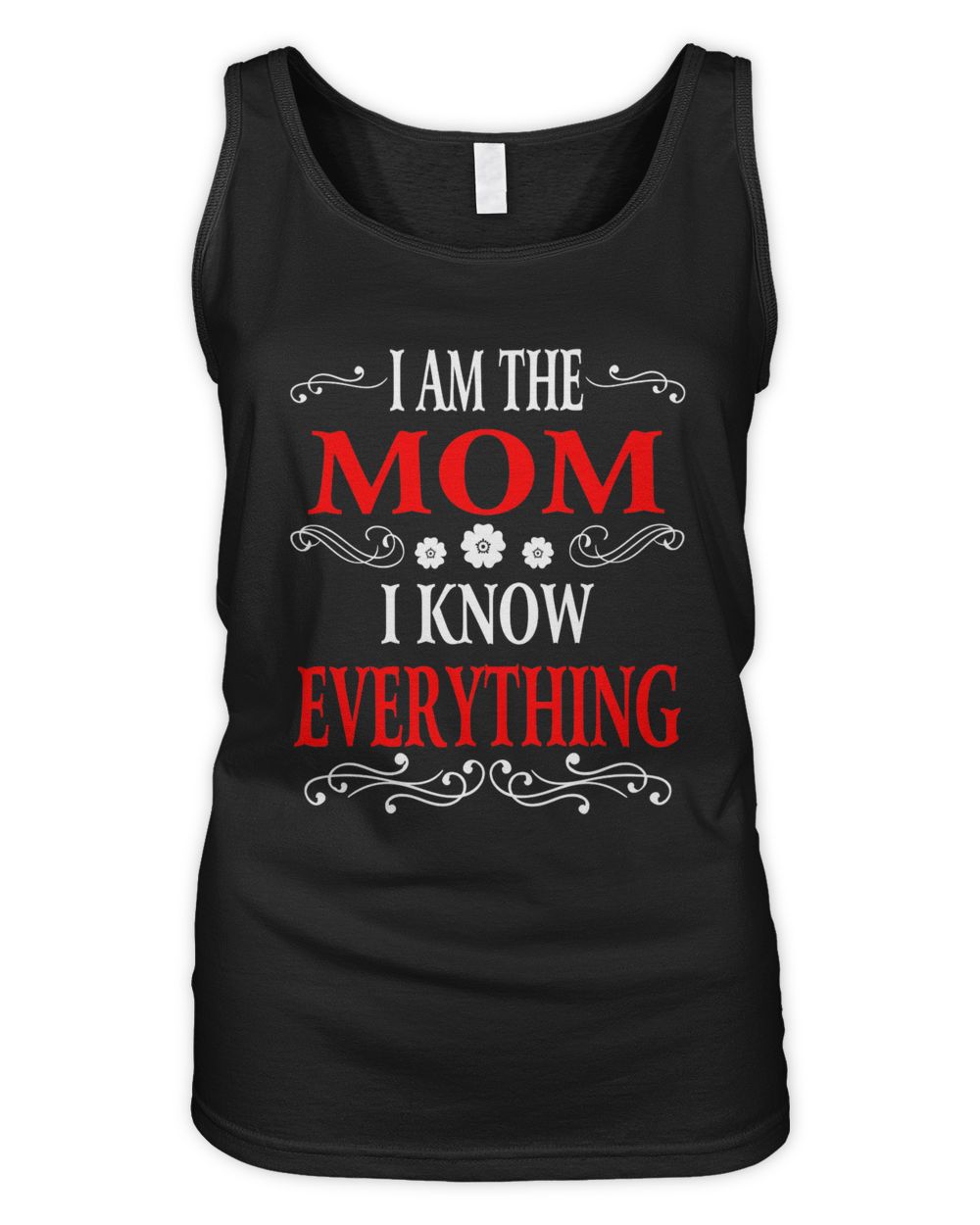 I am the Mom I know everything shirt Women's Tank Top black s