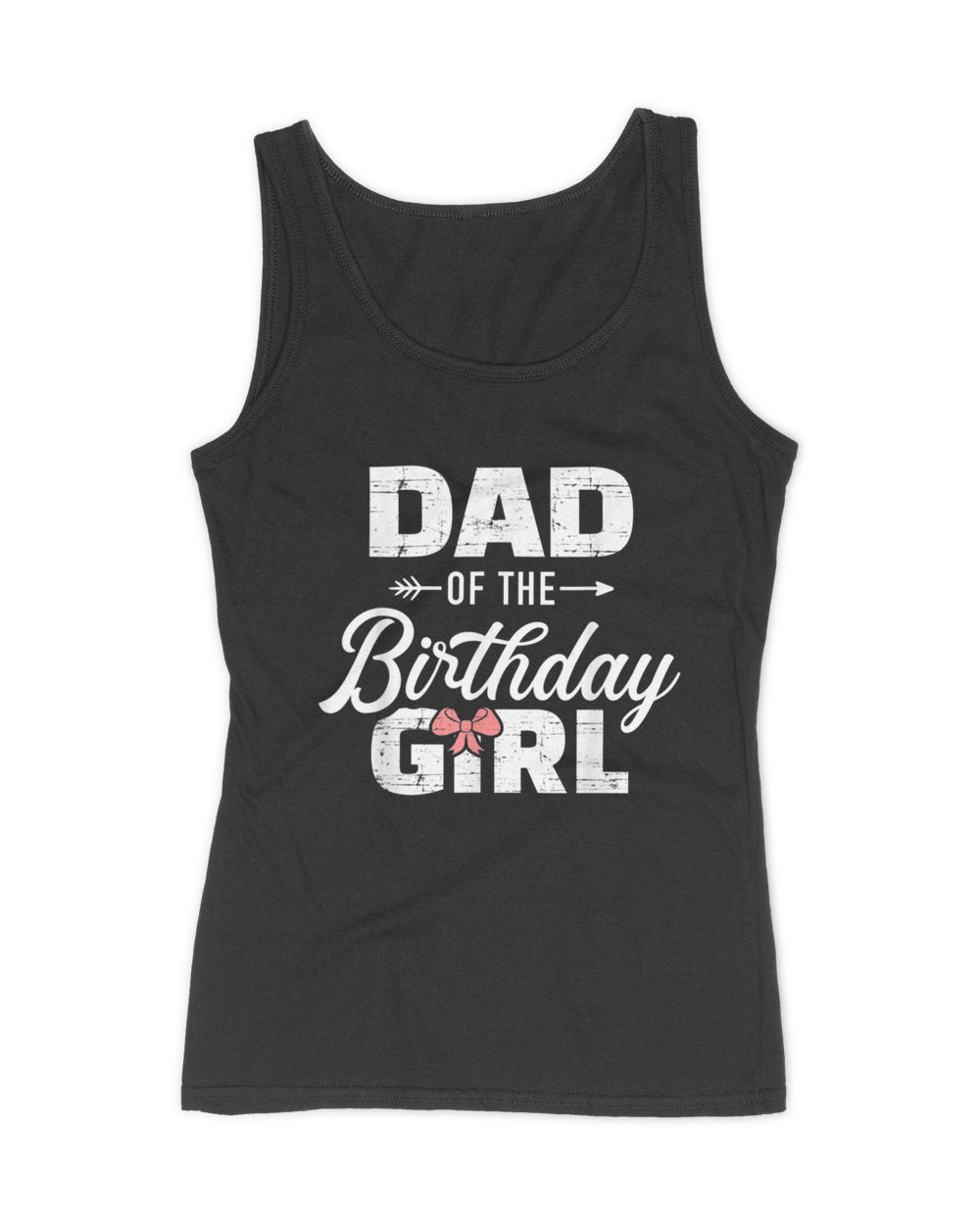 Mens Dad of the birthday daughter girl matching family T-Shirt Women's Tank Top black s