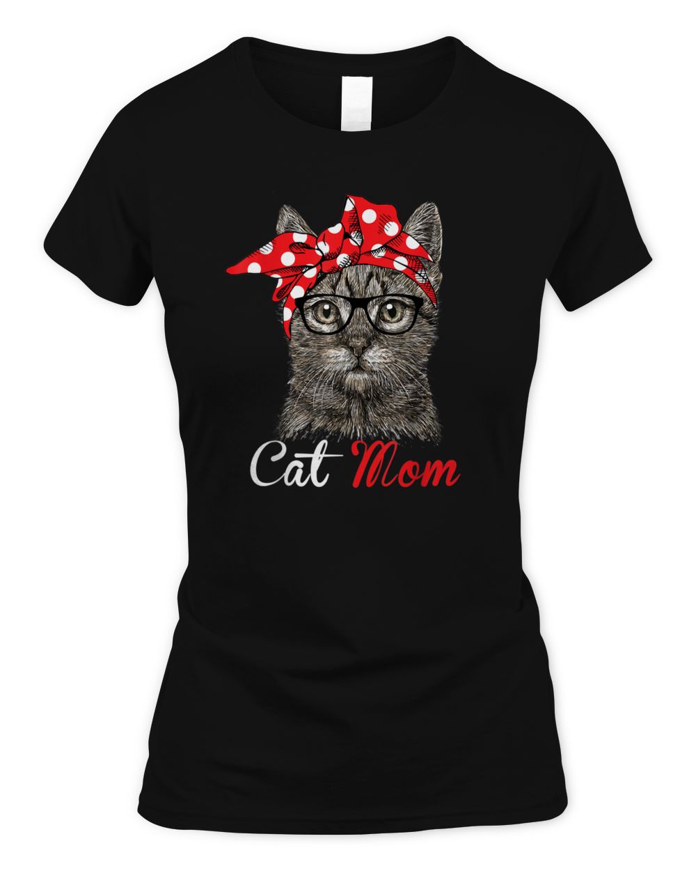 Funny Cat Mom Shirt for Cat Lovers-Mothers Day Gift Women's Standard T-Shirt black s