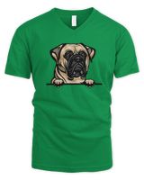 Animal Dog Bull Mastiff Shirt Men's V-Neck T-Shirt irish-green s